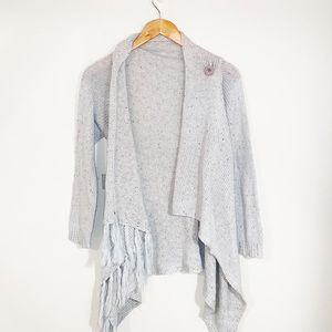 Women's Gray Cardigan Sweater